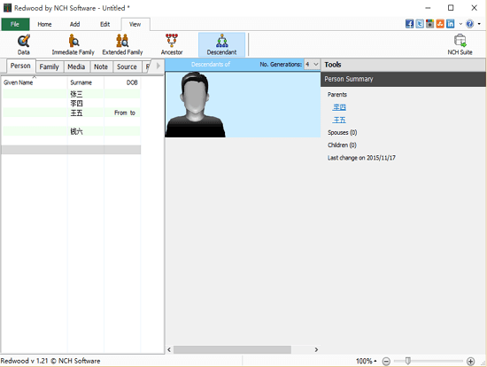 Redwood Family Tree 綠色版