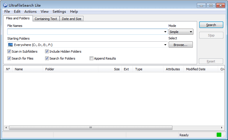 UltraFileSearch 綠色版