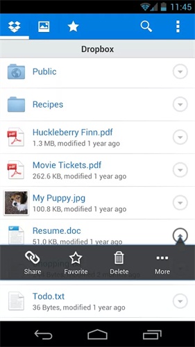 Dropbox 安卓版