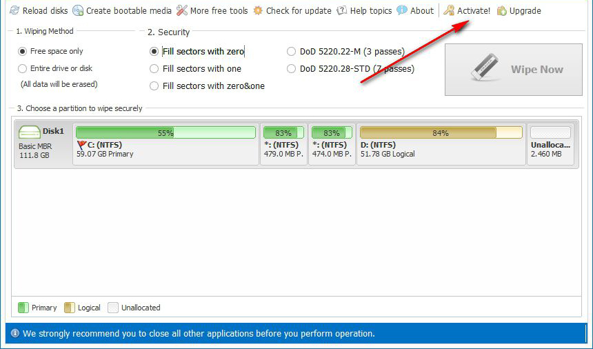 硬盤格式化工具(Macrorit Disk Partition Wiper) V3.4.3