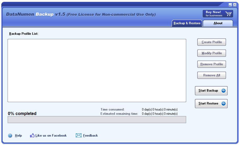 DataNumen Backup(系統文件備份) V1.5